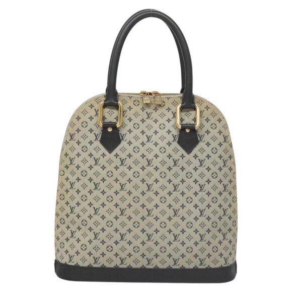 LOUIS VUITTON Monogram Mini Alma Haut Hand Bag Blue M92202 LV Auth 117318 - Picture 3 of 14